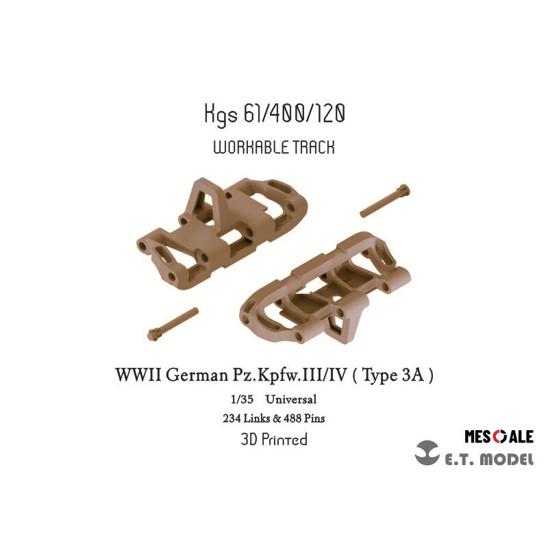 3D Printing Apps - ET 1/35 P35-020 รถถังเยอรมัน Pz.Kpfw.III/IV (รุ่น