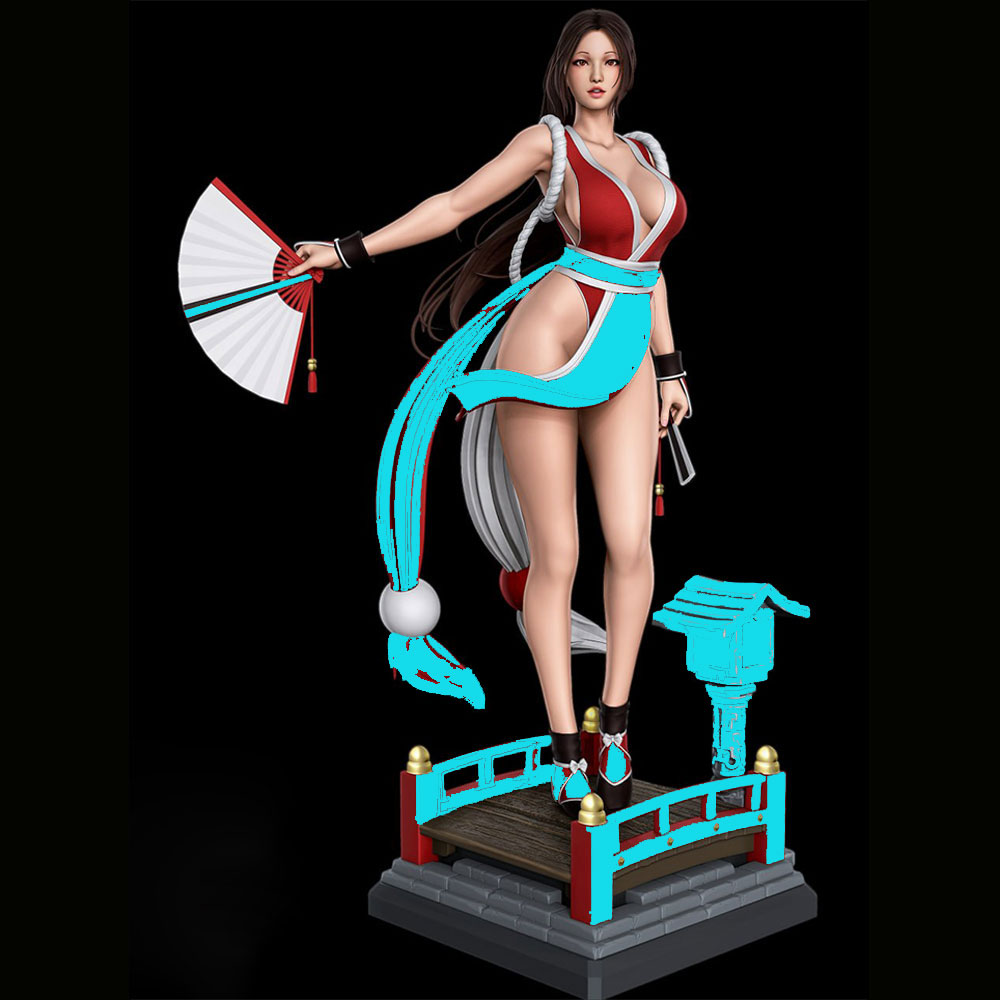 3D Printing Apps - โมเดลเรซินขนาดเล็ก 1/24 ของสาวผมยาวสุดเซ็กซี่ ขนาด 75 มม.