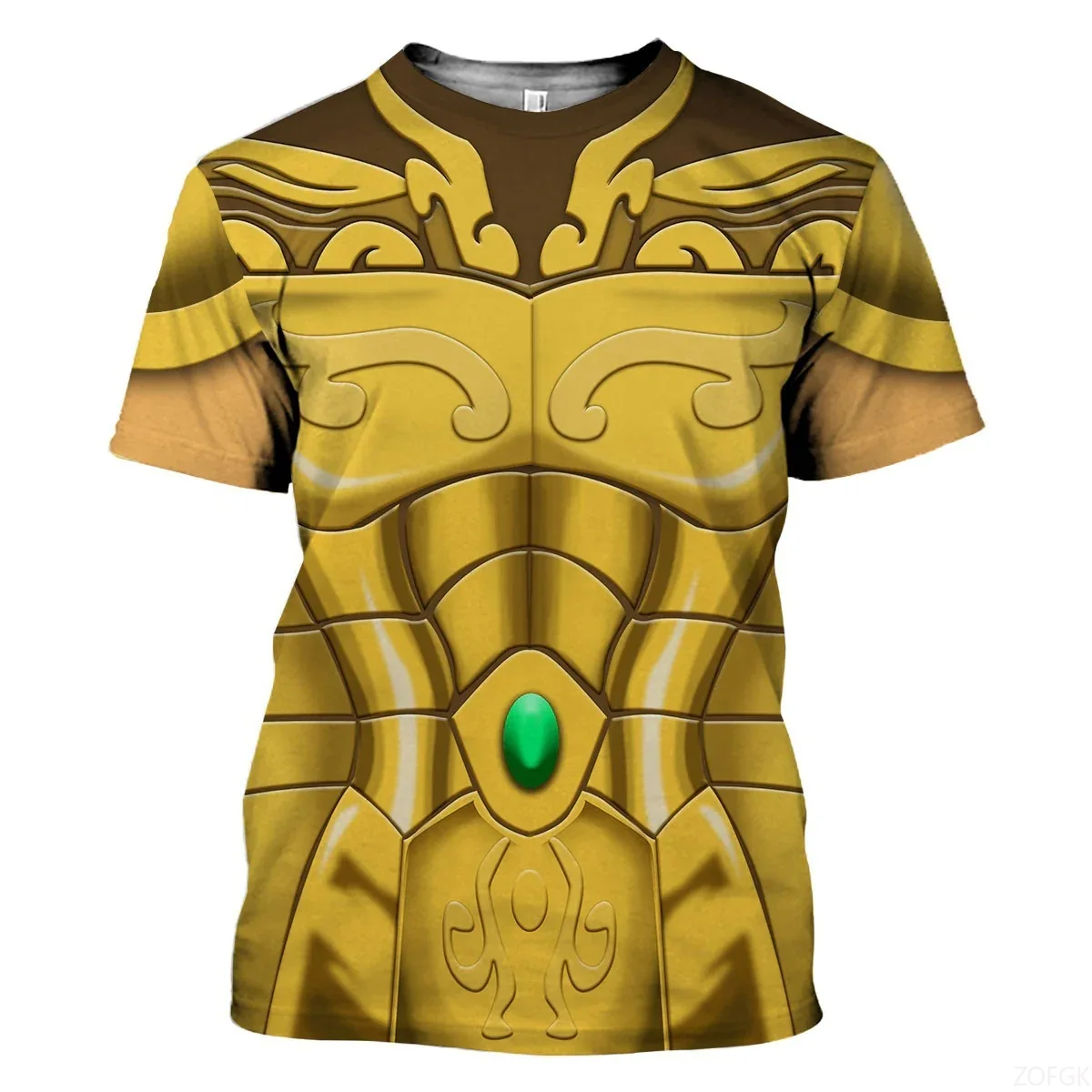 3D Printing Jersey - 3D แฟชั่นการ์ตูนอะนิเมะ Saint Seiya พิมพ์แขนสั้นฤดูร้อนสบายๆสบายๆรอบคอเสื้อยืด