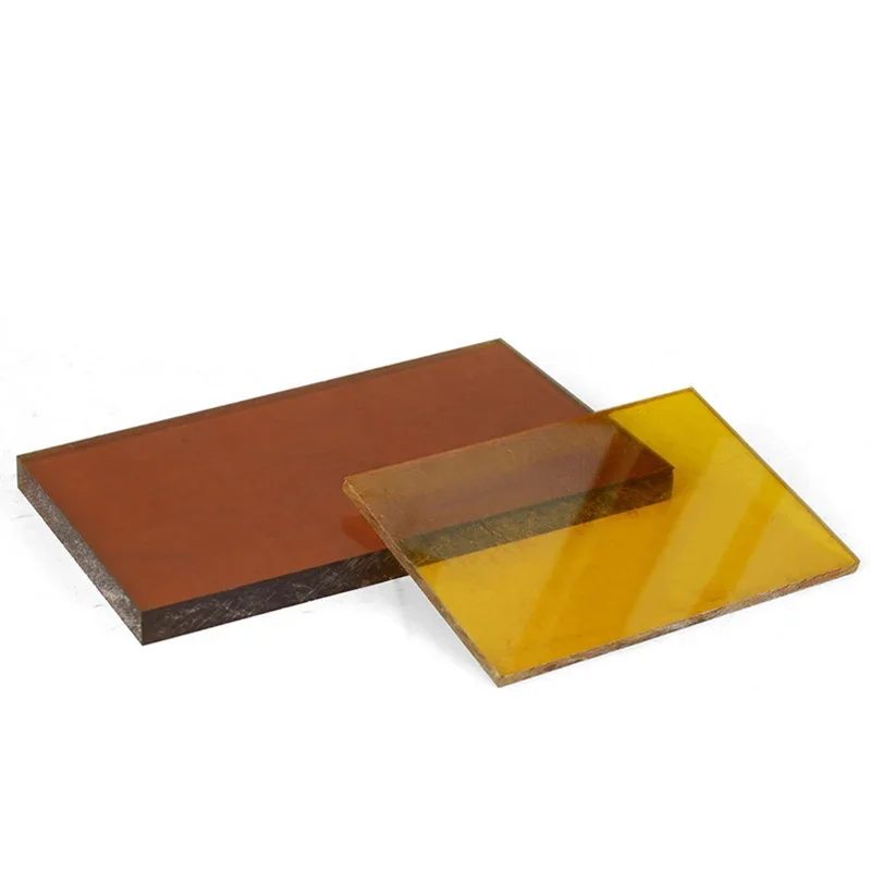 Pei Sheet - วัสดุ PEI สีเหลืองอำพัน: เหมาะสำหรับด้ามมีดทำเอง, ด้ามเครื่องมือพับได้ และแผ่น
