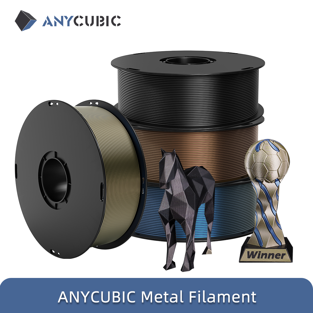 3D Printing Nylon Filament - ANYCUBIC เส้นพลาสติกโลหะ 4กก./1กก. เส้นพลาสติก PLA แบบเมทัลลิก