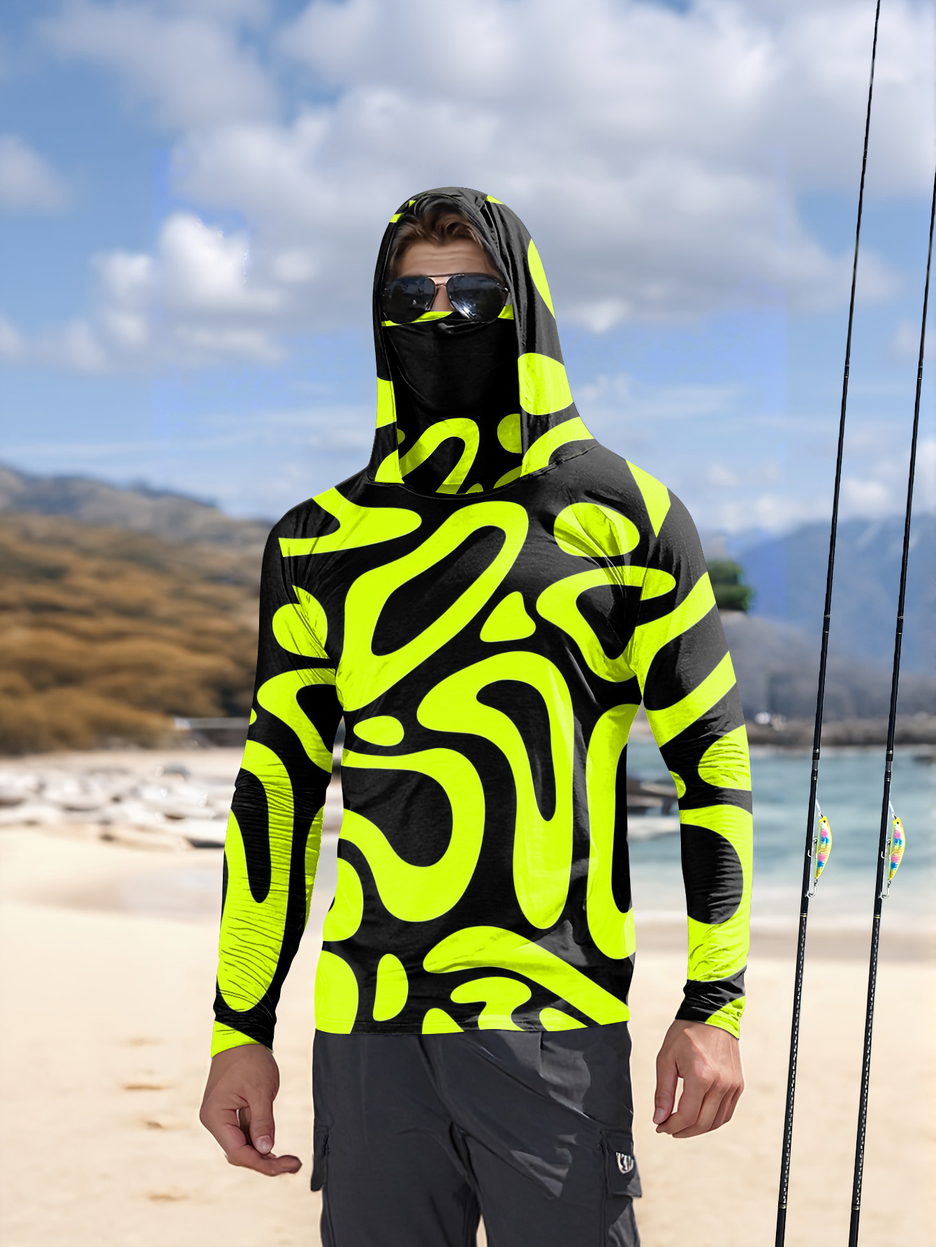 3D Printing Jersey - เสื้อเชิ้ตแขนยาวผู้ชายสไตล์ใหม่ประจำฤดูร้อนปี 2026 ลายพิมพ์ 3 มิติ สำหรับใส่เล่นกีฬาและลำลอง