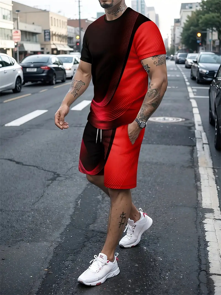 เสื้อยืดลายไล่เฉดสีสำหรับผู้ชา - 3D Printing Jersey บทวิจารณ์และราคา