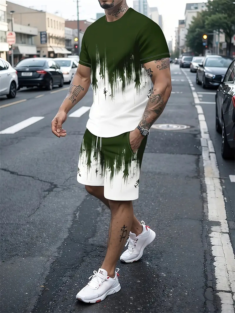 เสื้อยืดลายไล่เฉดสีสำหรับผู้ชา - 3D Printing Jersey บทวิจารณ์และราคา