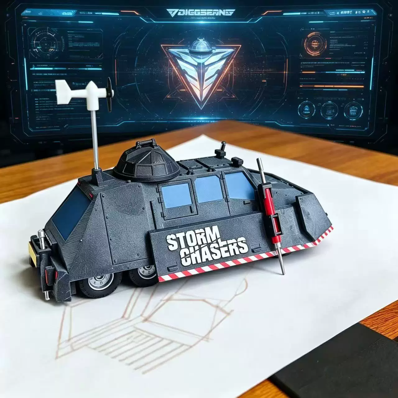 รถโมเดลของเล่นสะสม Storm Chase - 3D Printing Diecast Cars บทวิจารณ์และราคา