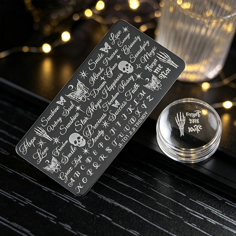 แผ่นปั๊มลายเล็บ 3 มิติ ลายโครง - 3D Printing Templates Free บทวิจารณ์และราคา