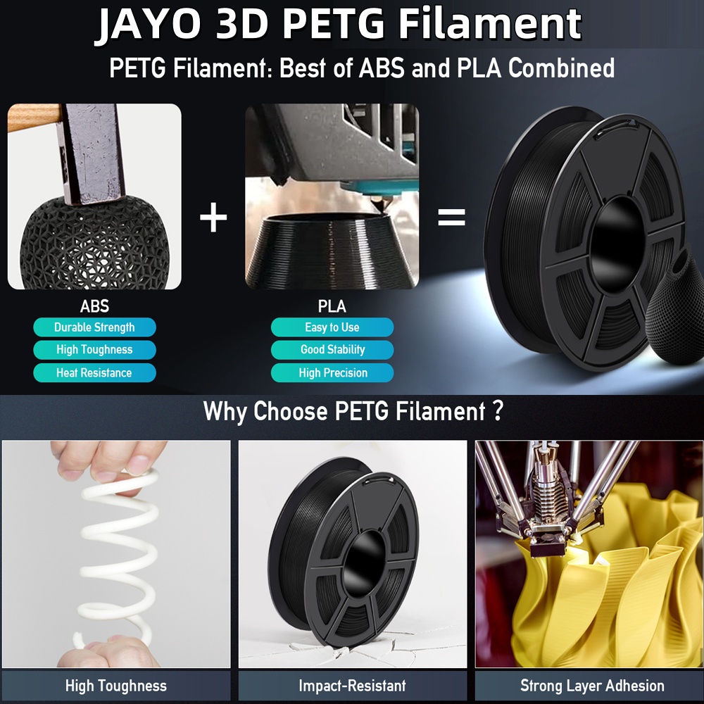 เจโย 5 ม้วน เส้นพลาสติกสำหรับเ - 3D Printing Nylon Filament บทวิจารณ์และราคา