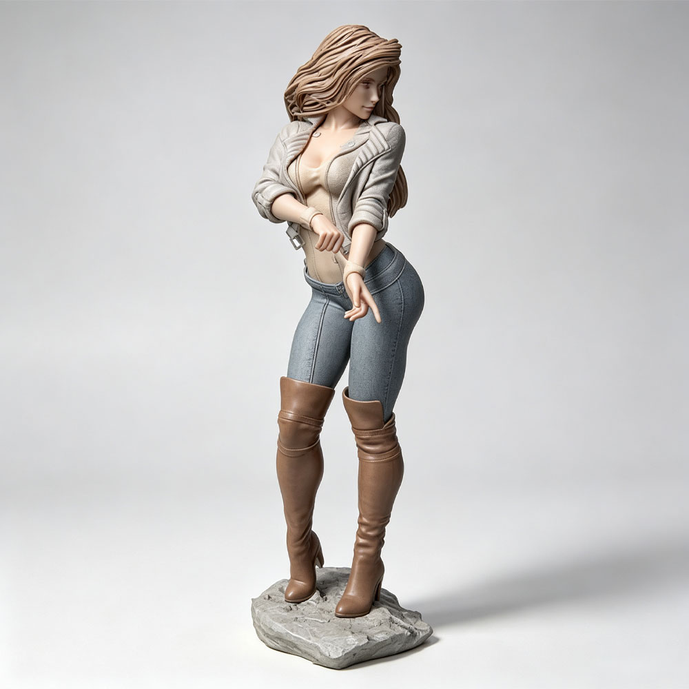 โมเดลตัวละครหญิงที่สมจริงและทั - 3D Printing App บทวิจารณ์และราคา