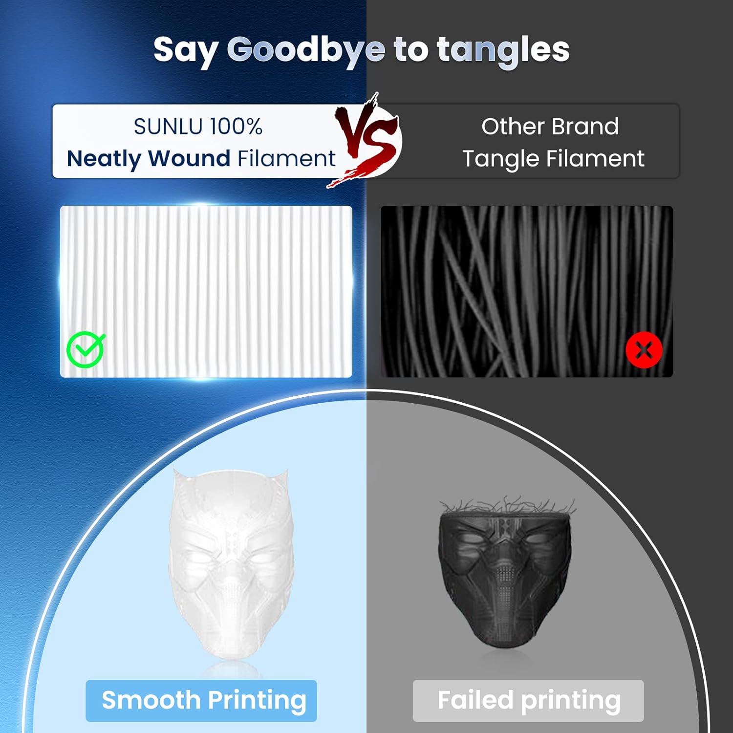 SUNLU 10 กก. เส้นพลาสติก PLA/P - 3D Printing Nylon Filament บทวิจารณ์และราคา