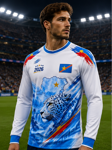 เสื้อยืดคอกลมแขนยาว 2026 คองโก - 3D Printing Jersey บทวิจารณ์และราคา