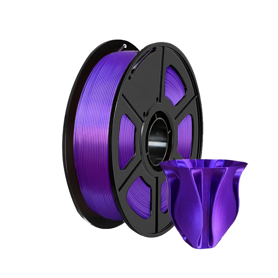 เส้นใยพิมพ์ 3 มิติ PLA ไหมสีม่ - 3D Printing Nylon Filament บทวิจารณ์และราคา