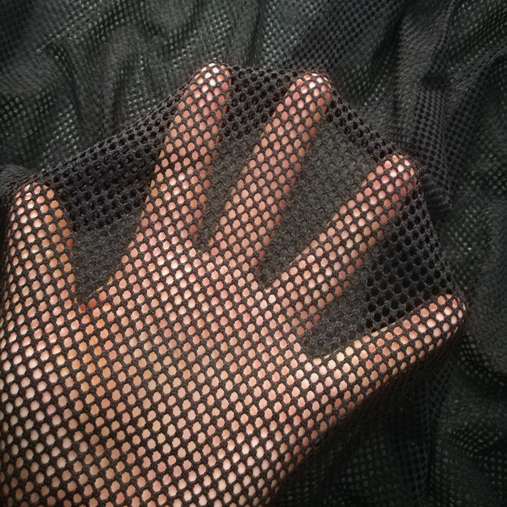 ผ้าตาข่ายยืดสีดำเนื้อนุ่ม ผ้าส - 3D Printing On Fabric บทวิจารณ์และราคา