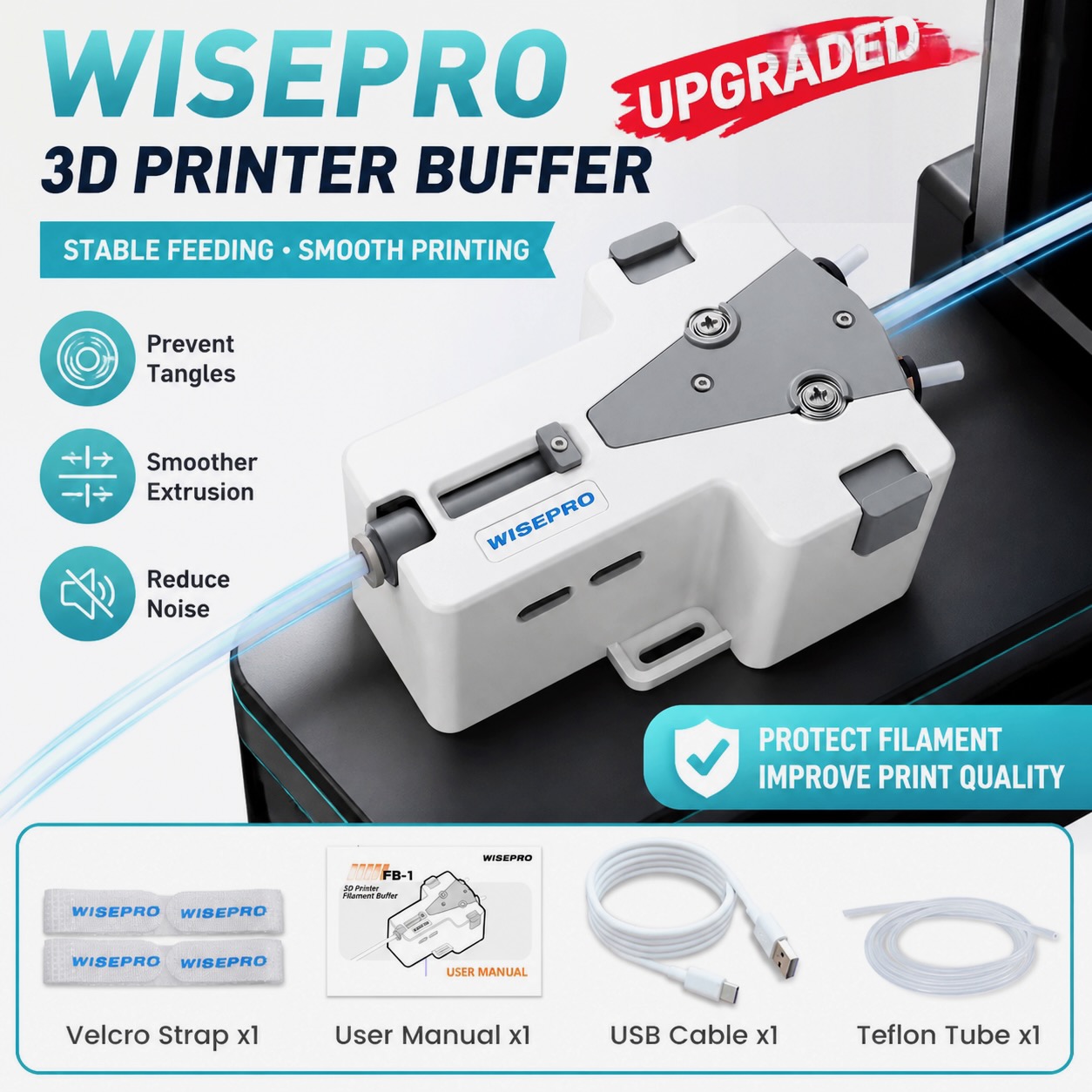 ไส้พิมพ์ 3 มิติ WISEPRO รุ่น T - Carbon Fiber Filament บทวิจารณ์และราคา